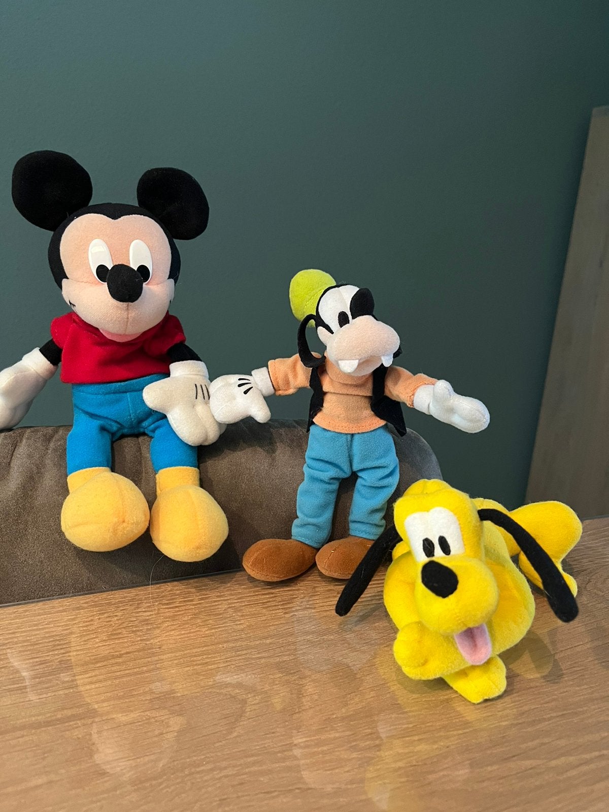 Leuke set vintage Disney knuffels, Ophalen of Verzenden, Mickey Mouse, Beeldje of Figuurtje