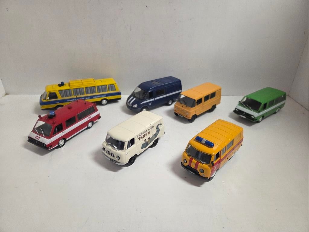 Sovjet/USSR set busjes 1:43, Overige merken, Auto, ., Ophalen of Verzenden