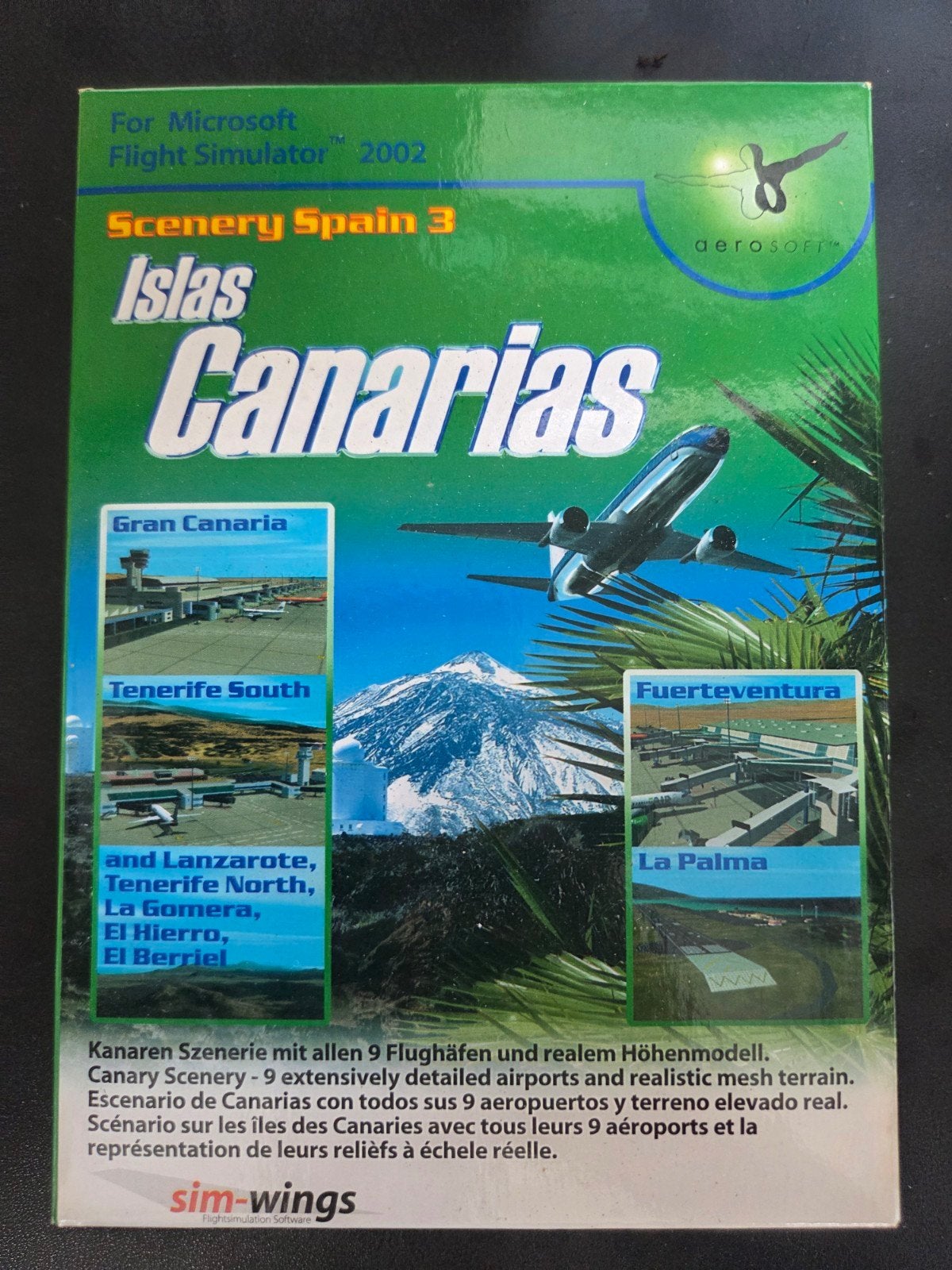 Microsoft Flight Simulator 2002 Scenery Spain 3 Islas Canari, Gebruikt, 1 speler, Ophalen of Verzenden, Vanaf 3 jaar