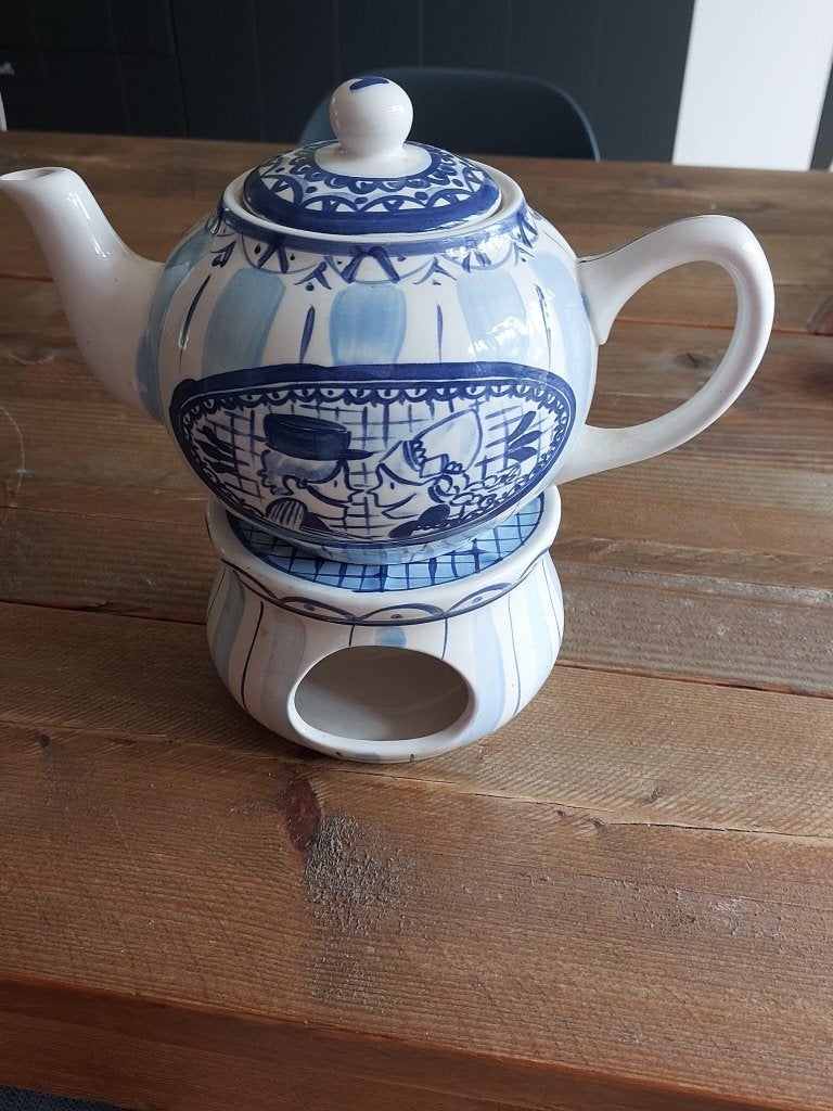 Theepot en theelicht Blond Amsterdam, Huis en Inrichting, Keuken | Servies, Ophalen, Overige typen, Zo goed als nieuw, Overige stijlen