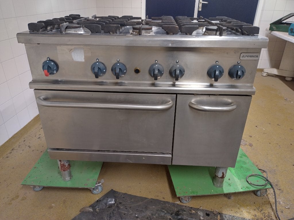 Horeca Gasfornuis, Ophalen, Gebruikt, Fornuis, Frituur en Grillen