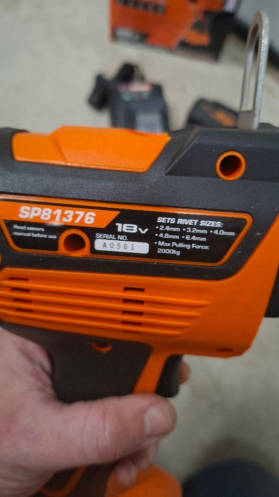 SP Tools Accu popnageltang blindklinktang 18v NIEUW!, ., Nieuw, Ophalen of Verzenden, .