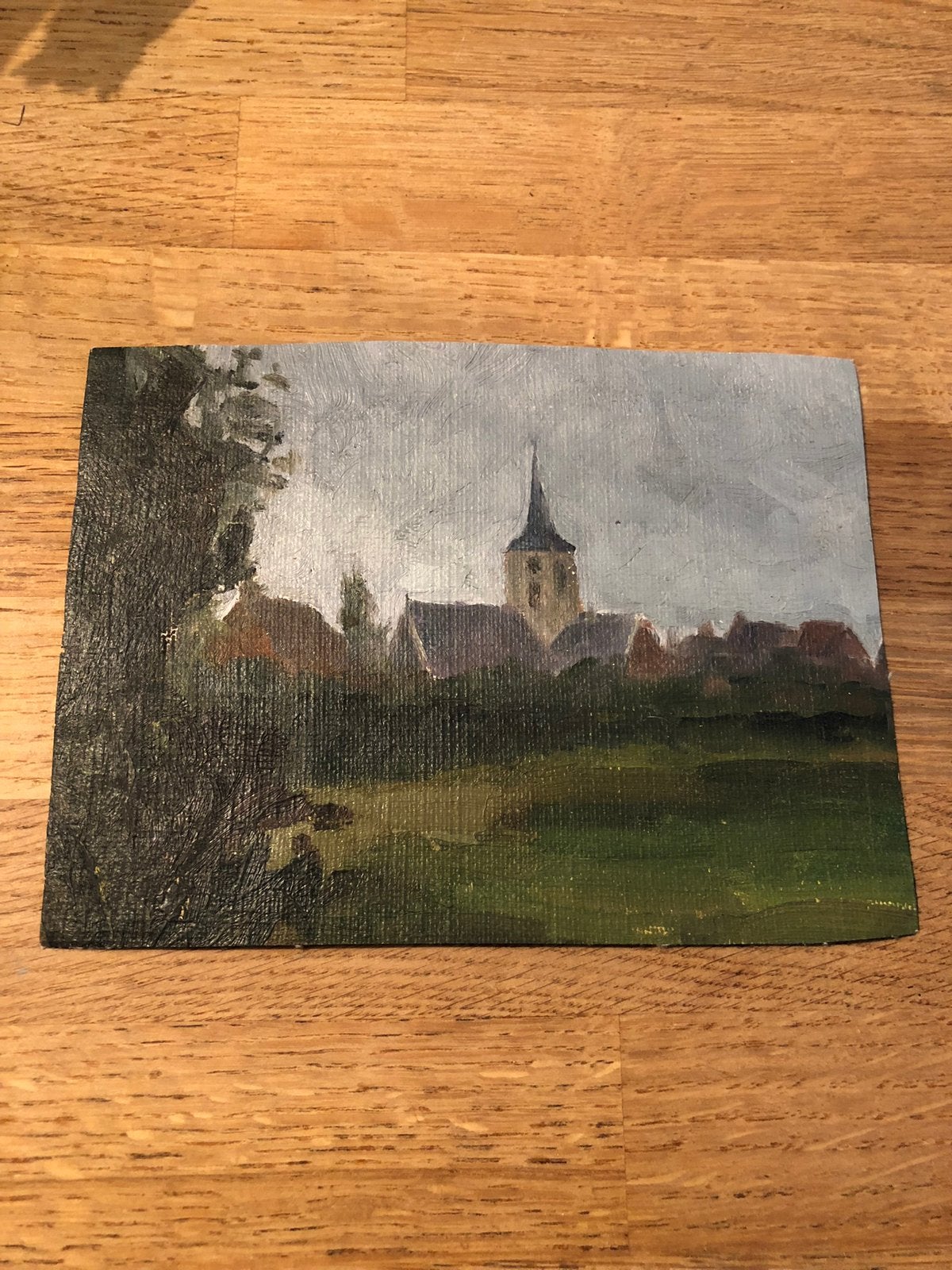 SCHILDERIJ FRANS OLIEVERF CANVAS, Ophalen of Verzenden