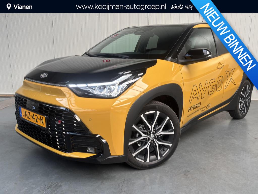 Toyota Aygo X Hybrid 115 GR Sport DEMO KORTING, DIRECT LEVER, Stof, Gebruikt, Euro 6, Overige kleuren
