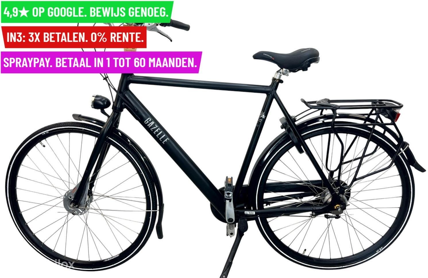 Herenfiets Gazelle 28"/60cm/3ver - Garantie/Levering, Fietsen en Brommers, Fietsen | Heren | Herenfietsen, 9713 Bv Groningen, Gebruikt