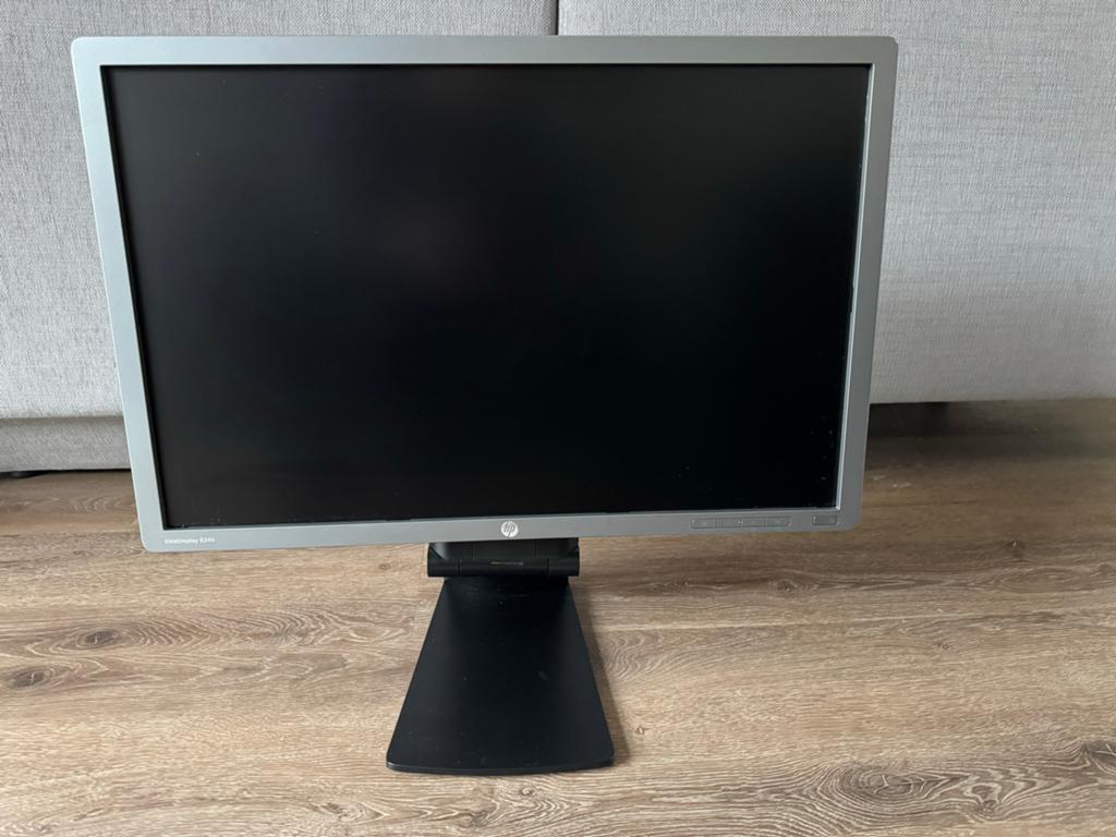 HP EliteDisplay E241i IPS Monitor - Full HD, Computers en Software, Monitoren, Ophalen, Gebruikt, IPS, In hoogte verstelbaar