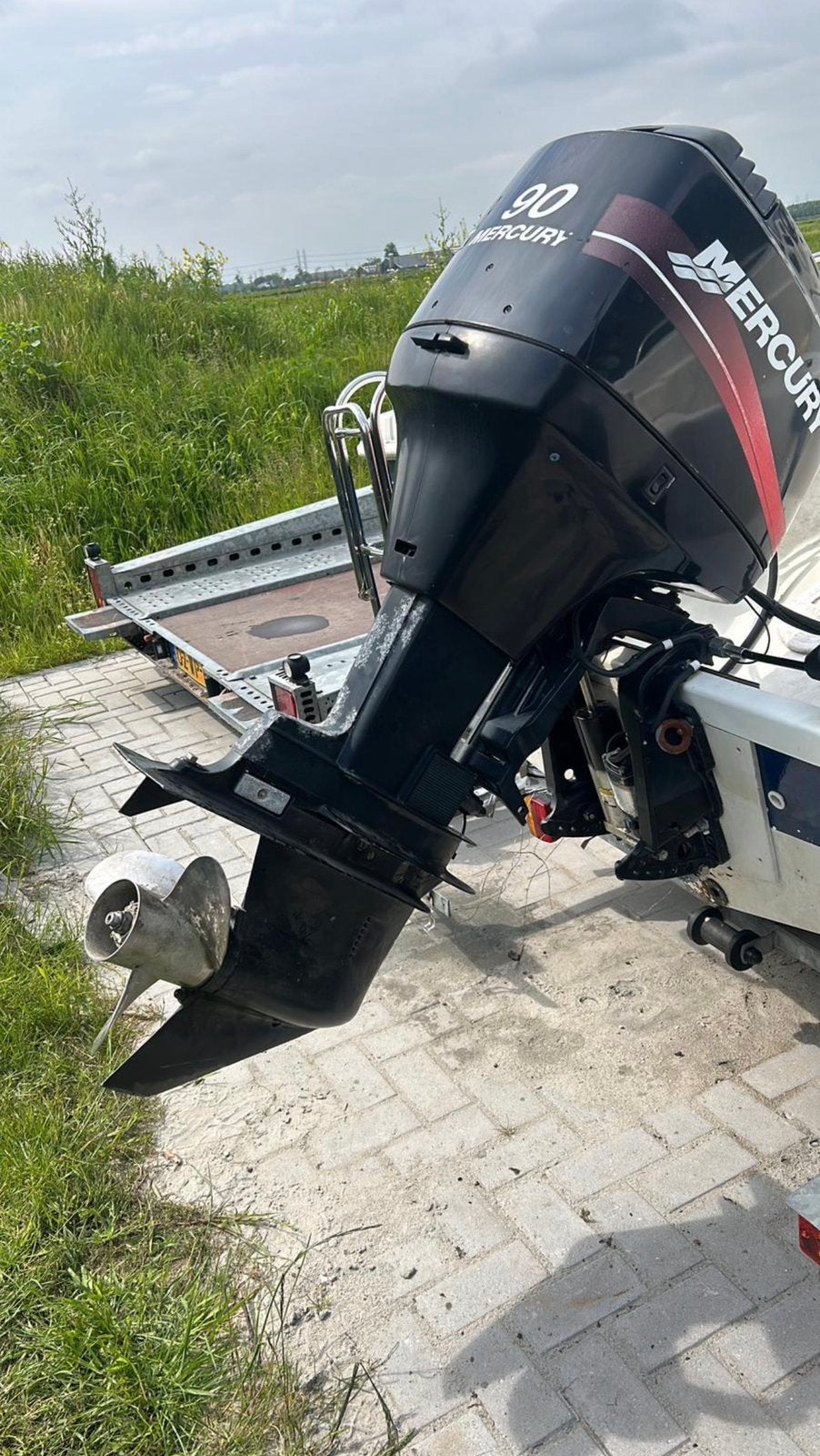 90 pk mercury buitenboordmotor onderdelen opknapper, Watersport en Boten, Ophalen, Gebruikt