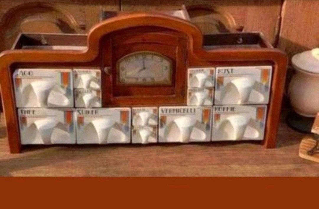 Antiek Kruidenkastje met Klok - Uniek en Decoratief, Ophalen of Verzenden