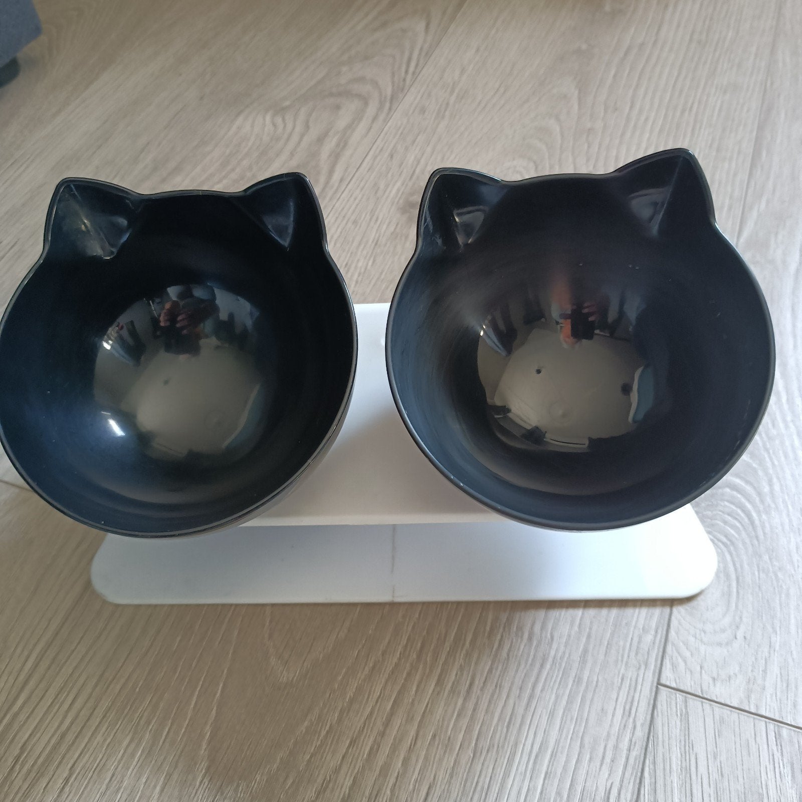 Katten etens bakje dubbel verhoogd z.g.a.n., Ophalen of Verzenden, Ergonomisch, Zo goed als nieuw