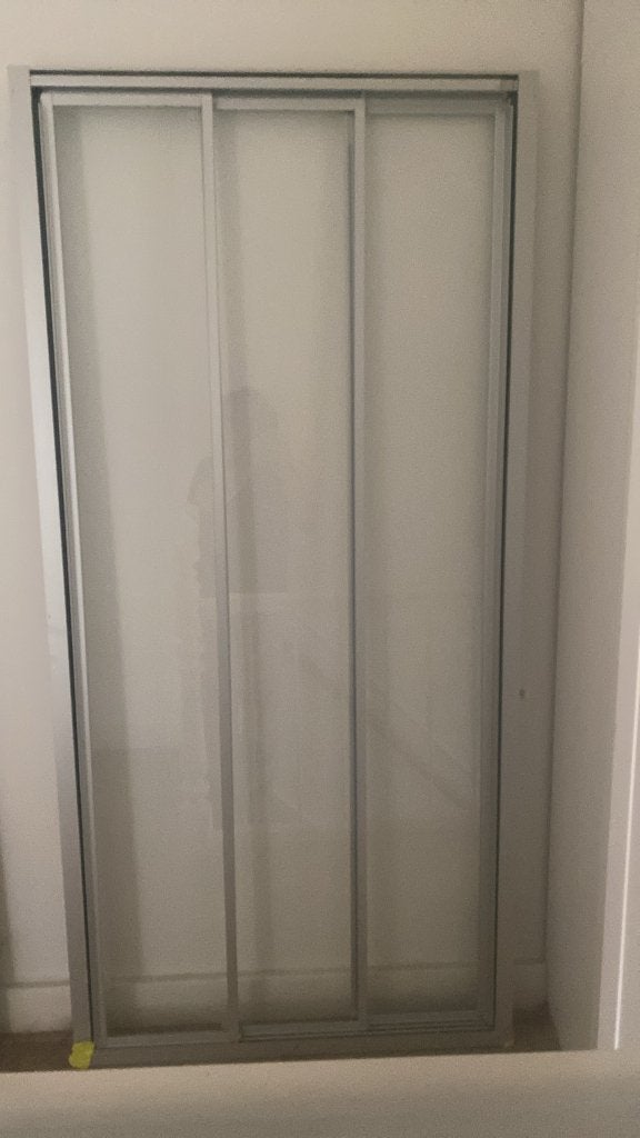 3-delige nisdeur, schuifdeur, douchewand, maatwerk, Ophalen, Nieuw, Glas, Douche