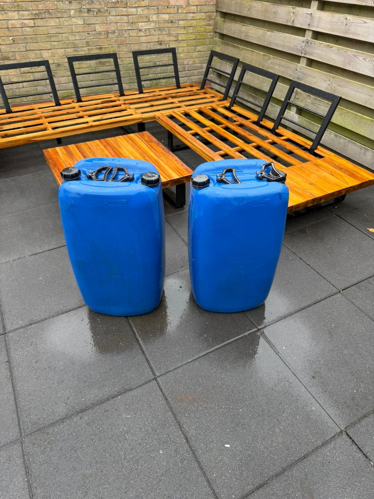 Jerrycans 60 liter 2 stuks, Minder dan 75 liter, Ophalen of Verzenden, Zo goed als nieuw