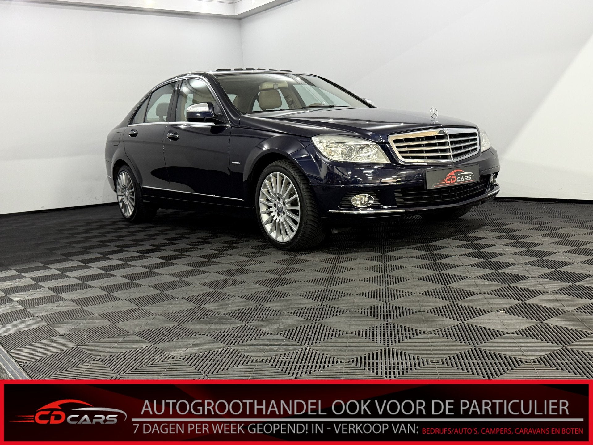Mercedes-Benz C-Klasse 280 Elegance Panoramadak, Harman/Kard, Auto's, Mercedes-Benz, Automaat, Blauw, 2996 cc, Bedrijf