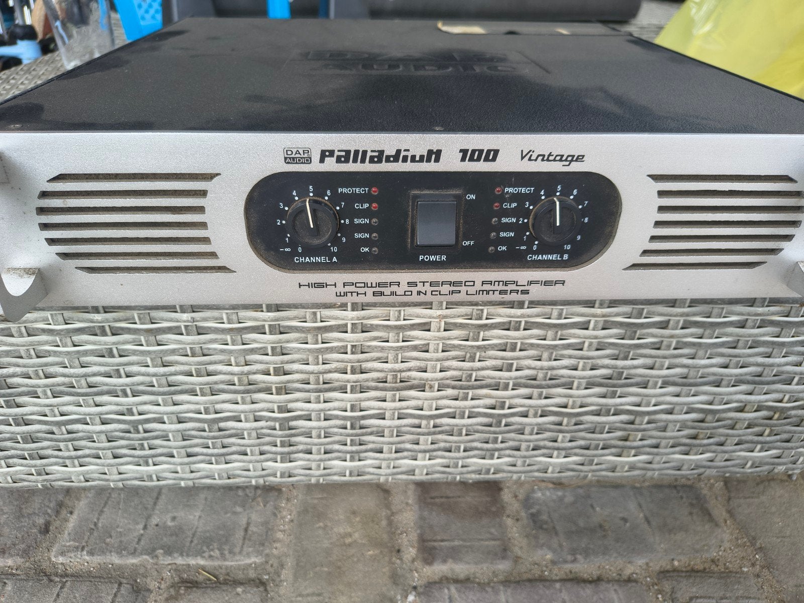 DAP Audio Palladium 700 Vintage Versterker, Gebruikt, 120 watt of meer, Stereo, Ophalen