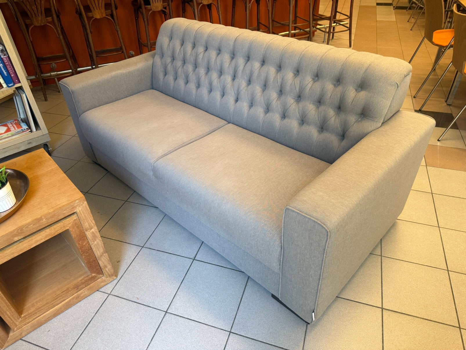 GRATIS AF TE HALEN tweezitsbank grijs, Ophalen, 150 tot 200 cm, Tweepersoons, 75 tot 100 cm