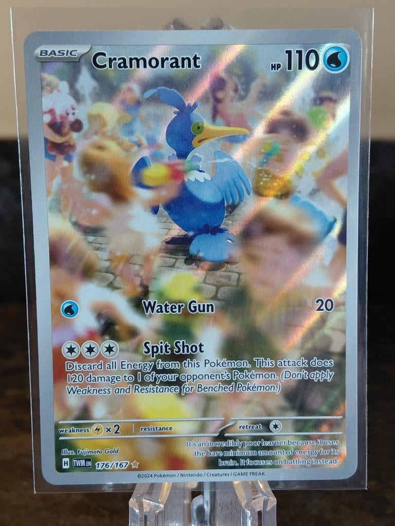 Cramorant Pokémon Kaart (176/167) - Nieuwstaat, Ophalen of Verzenden, Nieuw, Losse kaart, Foil