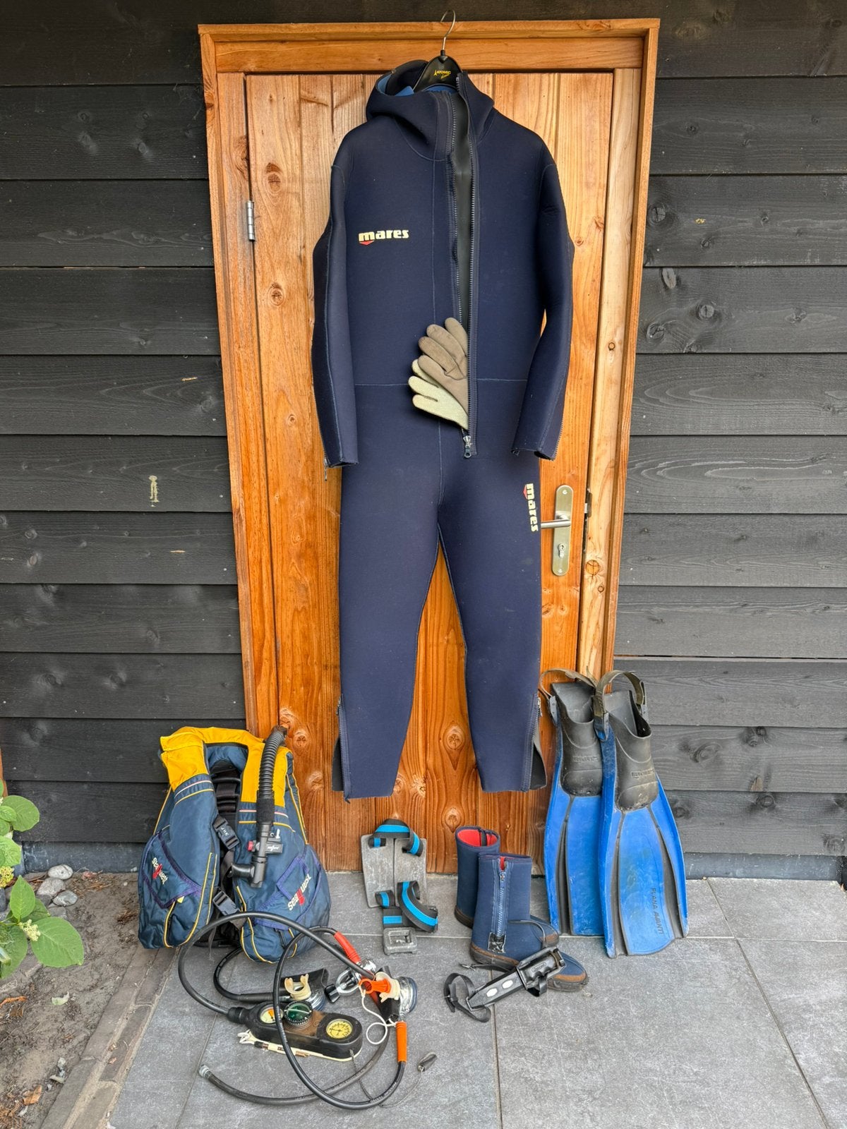 Complete duikset – Mares / SeaQuest / Cressi, Ophalen, Gebruikt, Duikpak