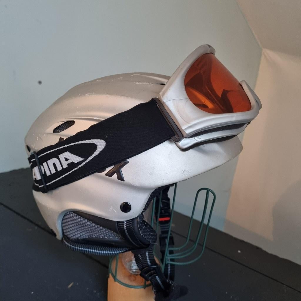 Uvex skihelm met skibril maat M, 180 cm of meer, Overige typen, Zo goed als nieuw, Skiën