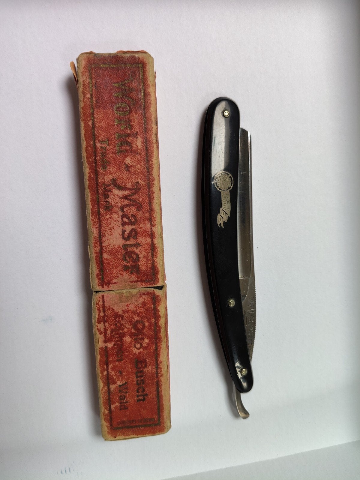 Vintage World Master scheermes in originele doos, Ophalen of Verzenden