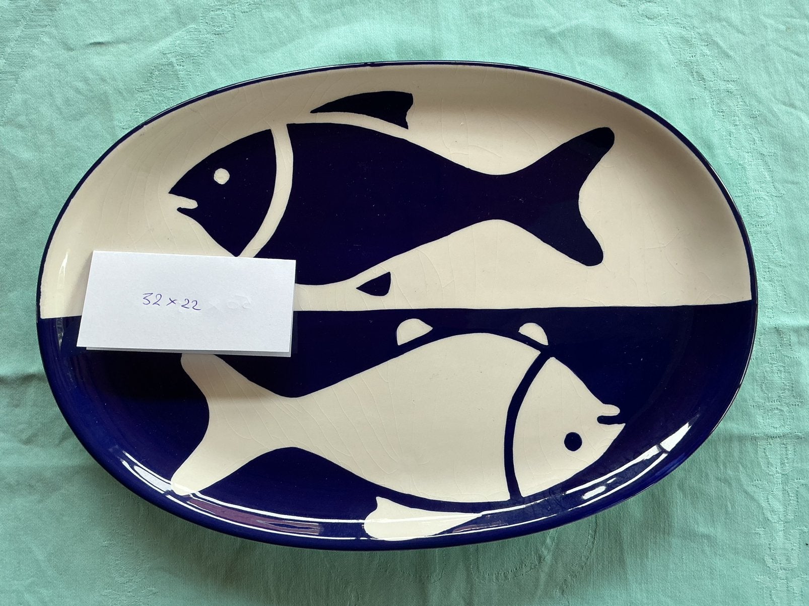 2 visschalen Costa Nova blauw, Ophalen of Verzenden, Zo goed als nieuw, Overige stijlen, Schaal of Schalen
