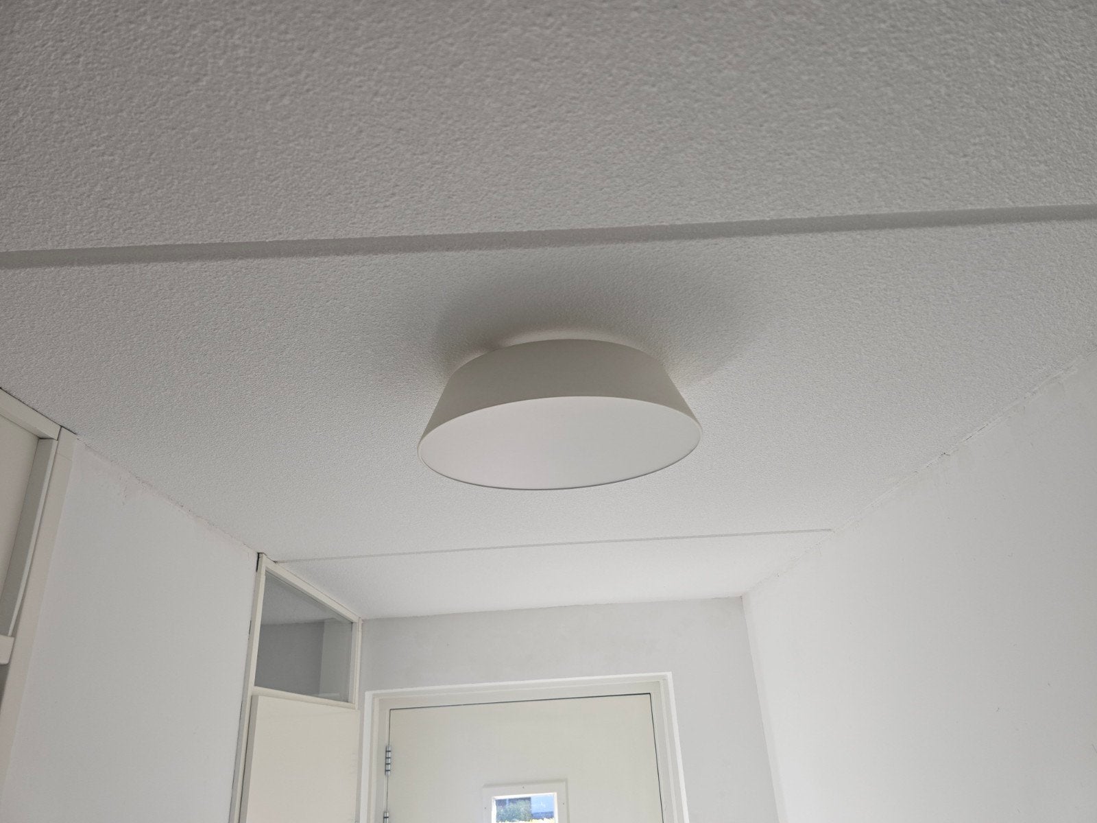 Witte Plafondlamp - Modern Design, Ophalen, Kunststof, Gebruikt, Modern