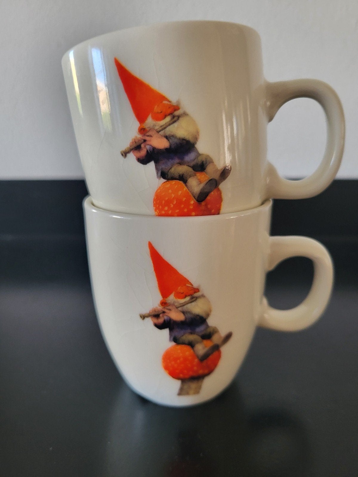 Rien Poortvliet mokjes, Huis en Inrichting, Keuken | Servies, Ophalen of Verzenden, Gebruikt, Overige stijlen, Kop(pen) en/of Schotel(s)