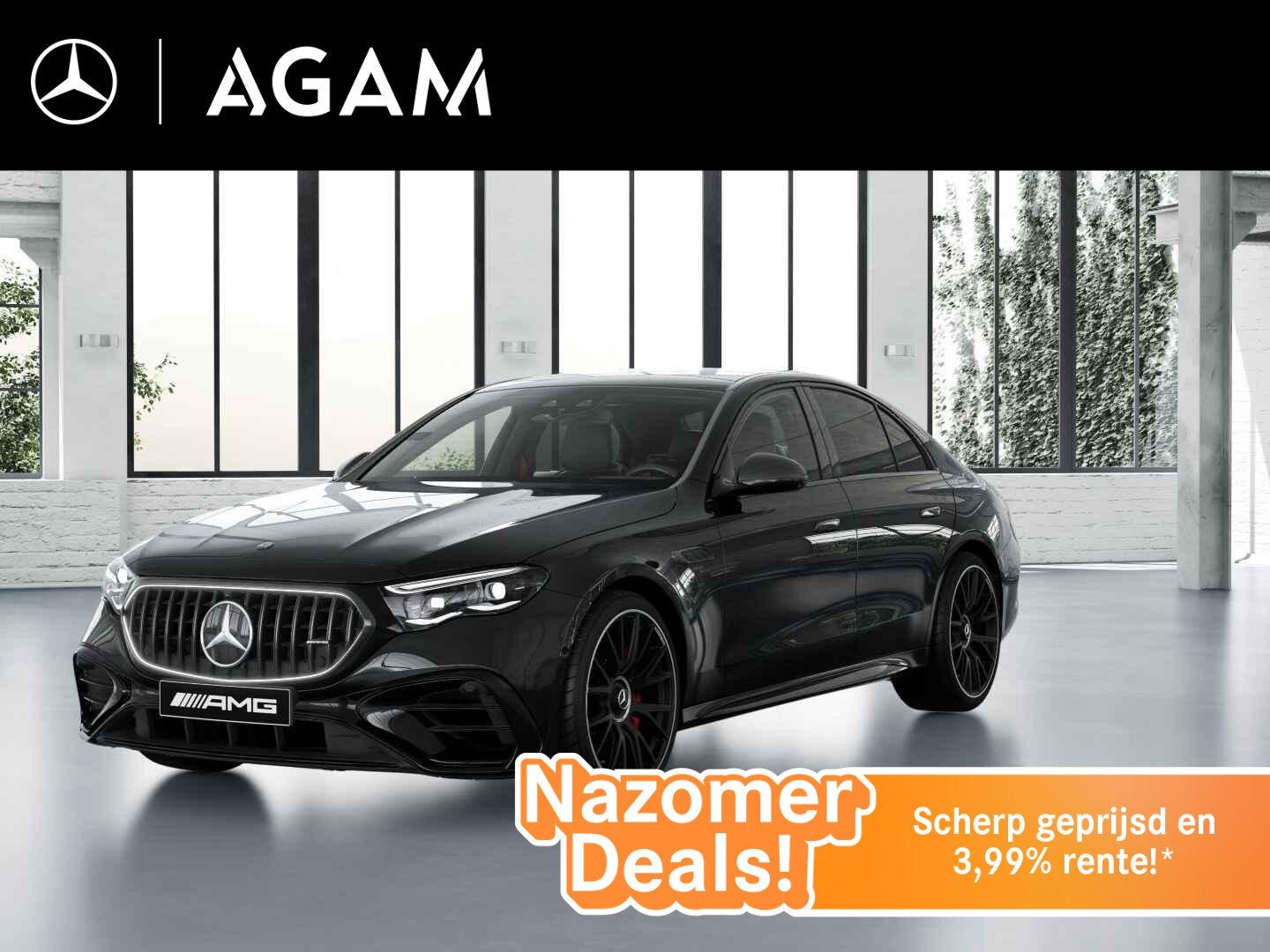 Mercedes-AMG E-Klasse Limousine AMG 53 4MATIC+ Night Edition, Auto's, Automaat, Stof, Plug-in hybride, Bedrijf