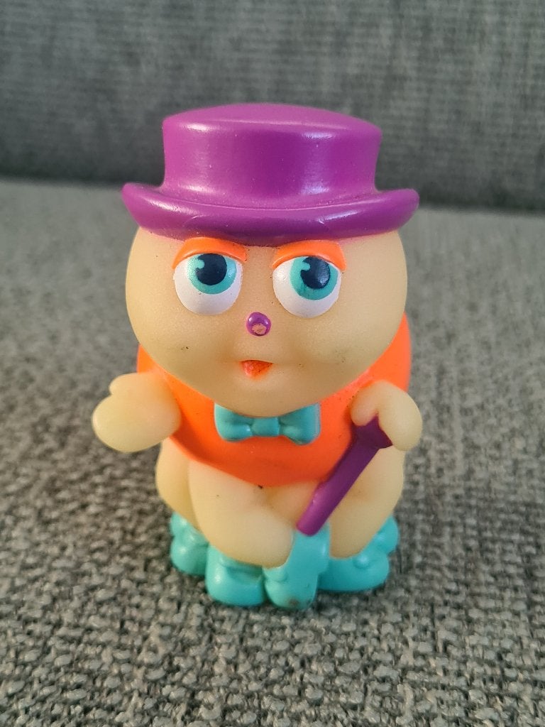 Glo friends worm glow in the dark vintage poppetje playskool, Gebruikt, Playskool hasbro, Ophalen of Verzenden, Nvt