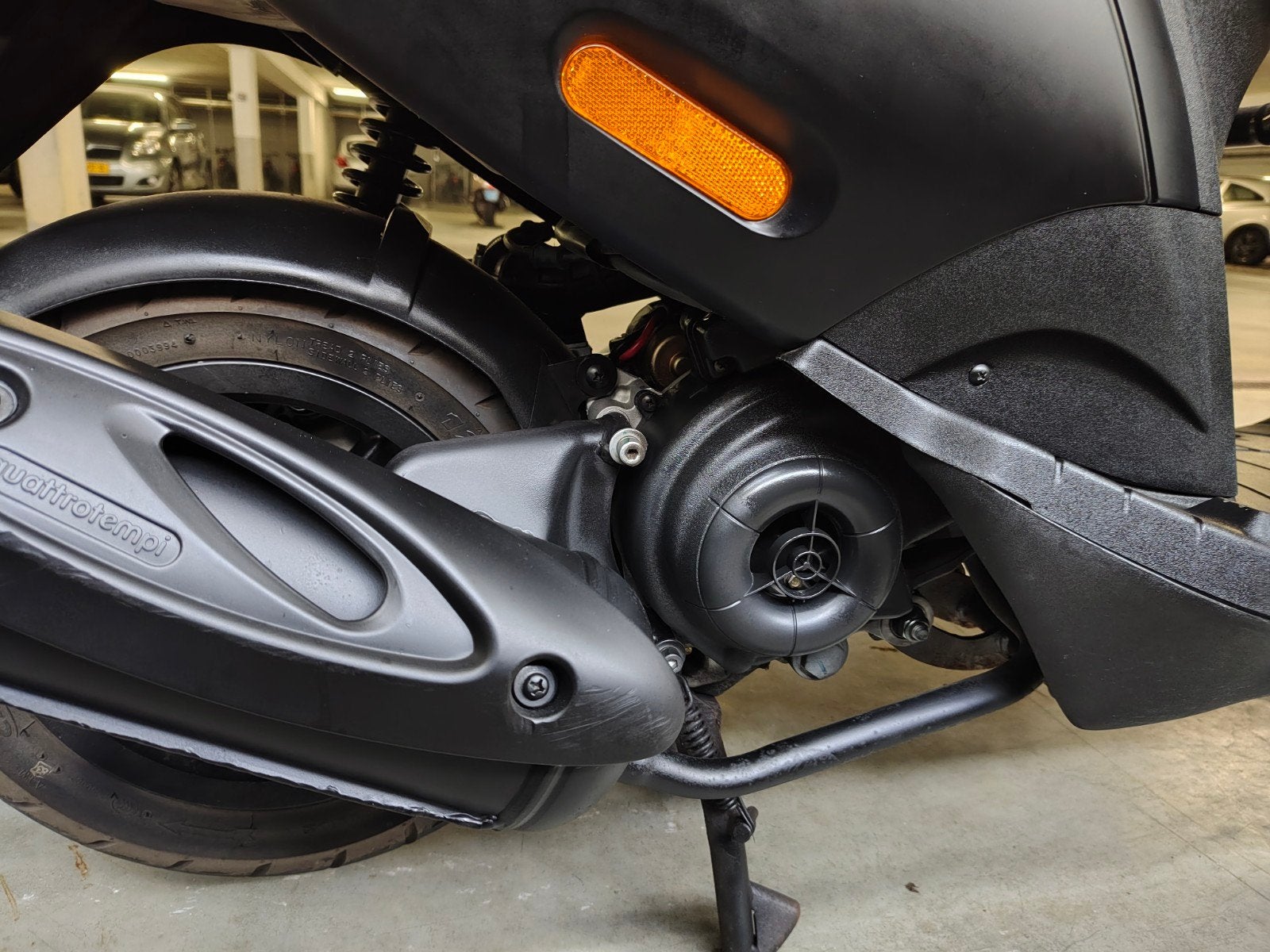 Piaggio Zip 4takt 2V snorscooter van 2017, matzwart, Fietsen en Brommers, Ophalen, Gebruikt, Piaggio Zip, Benzine