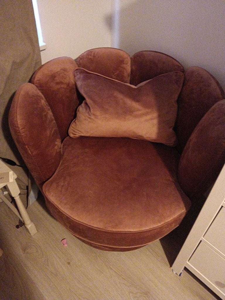 Fauteuil, Ophalen, 75 tot 100 cm, Zo goed als nieuw, Stof
