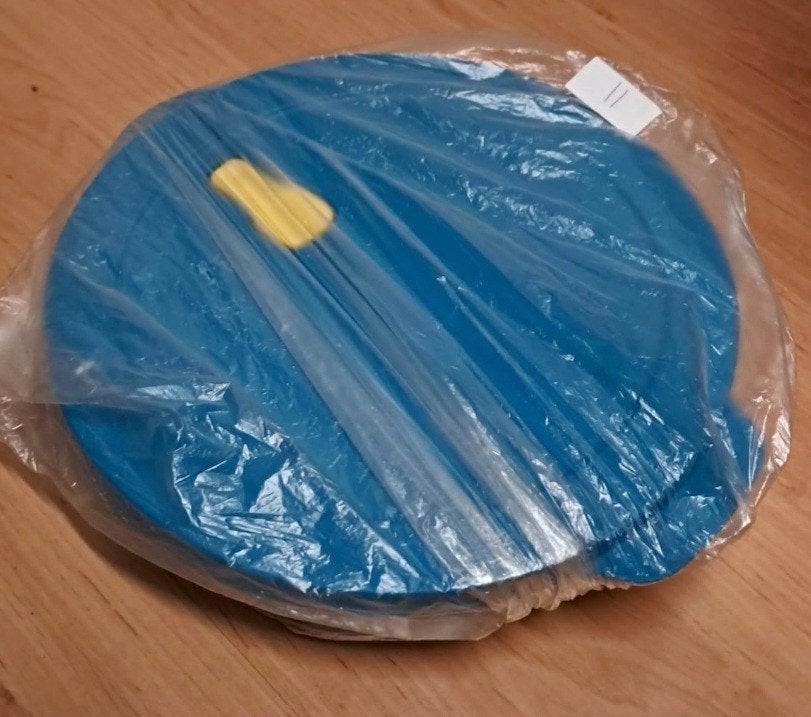 Tupperware CrystalWave vakjesbord, Huis en Inrichting, Ophalen, Nieuw, Blauw