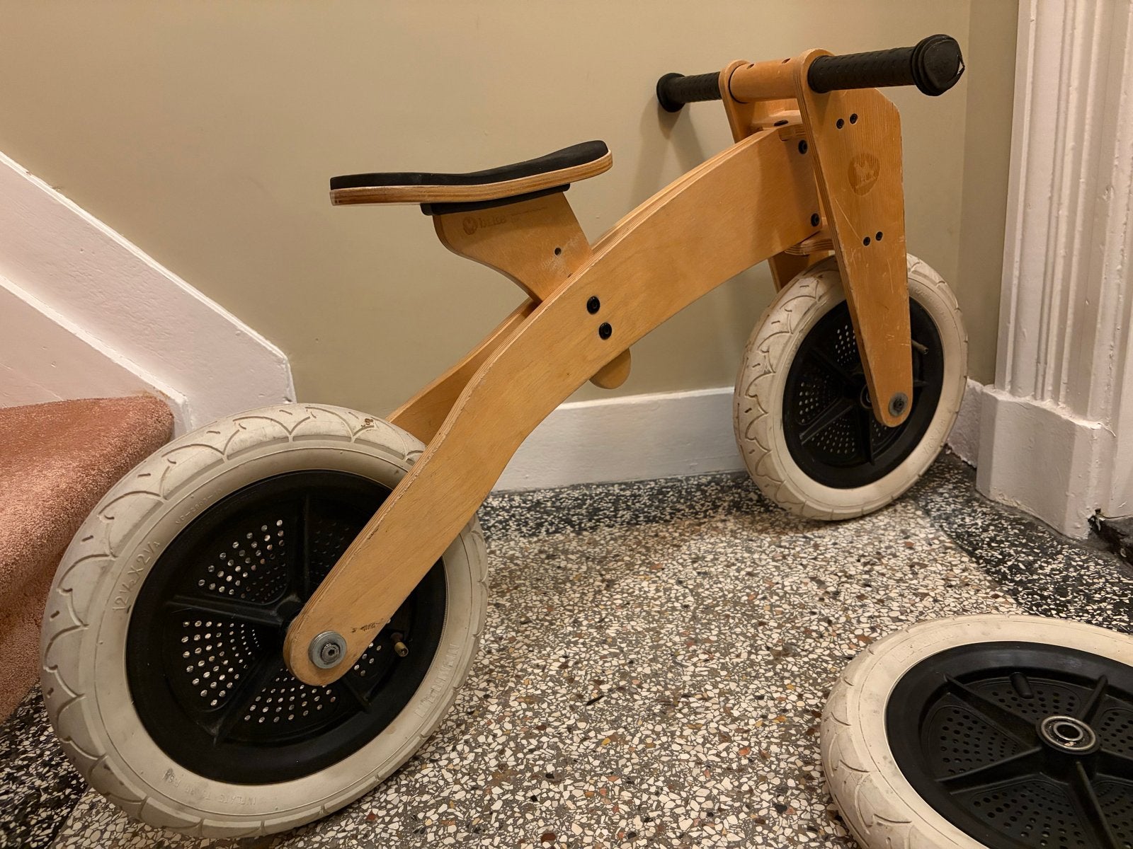 Wishbone 3-in-1 loopfiets - Houten design, Ophalen, Gebruikt, Loopfiets