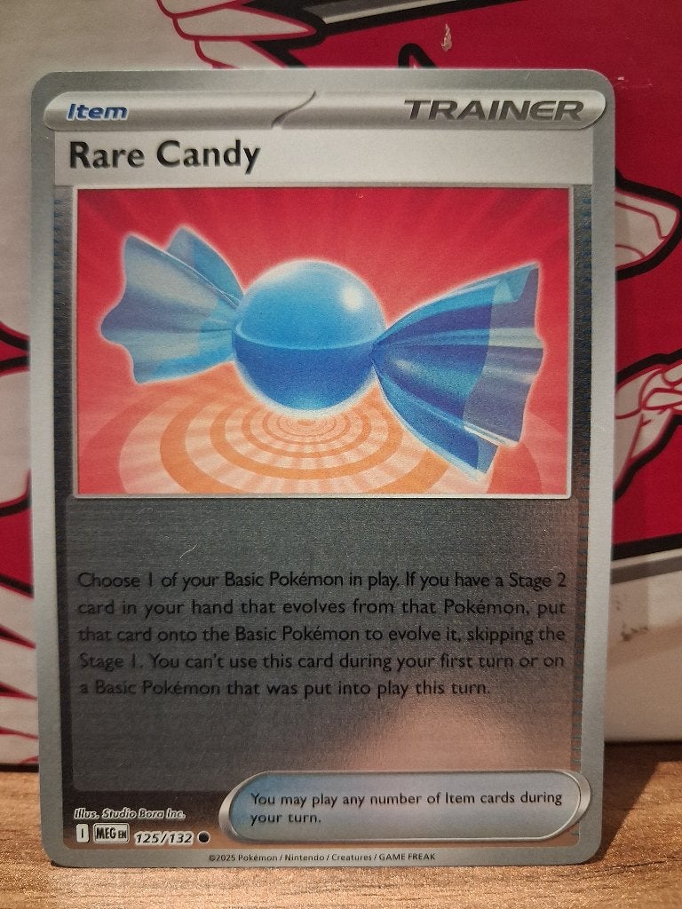Pokemon Rare Candy MEG 125/132 reverse holo, Ophalen of Verzenden, Nieuw, Losse kaart