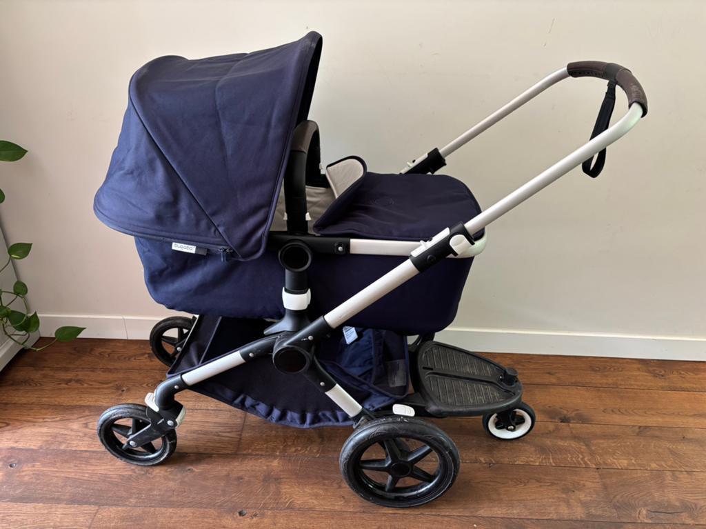 Bugaboo Fox classic kinderwagen Navy & accessoires, Ophalen, Gebruikt, Bugaboo