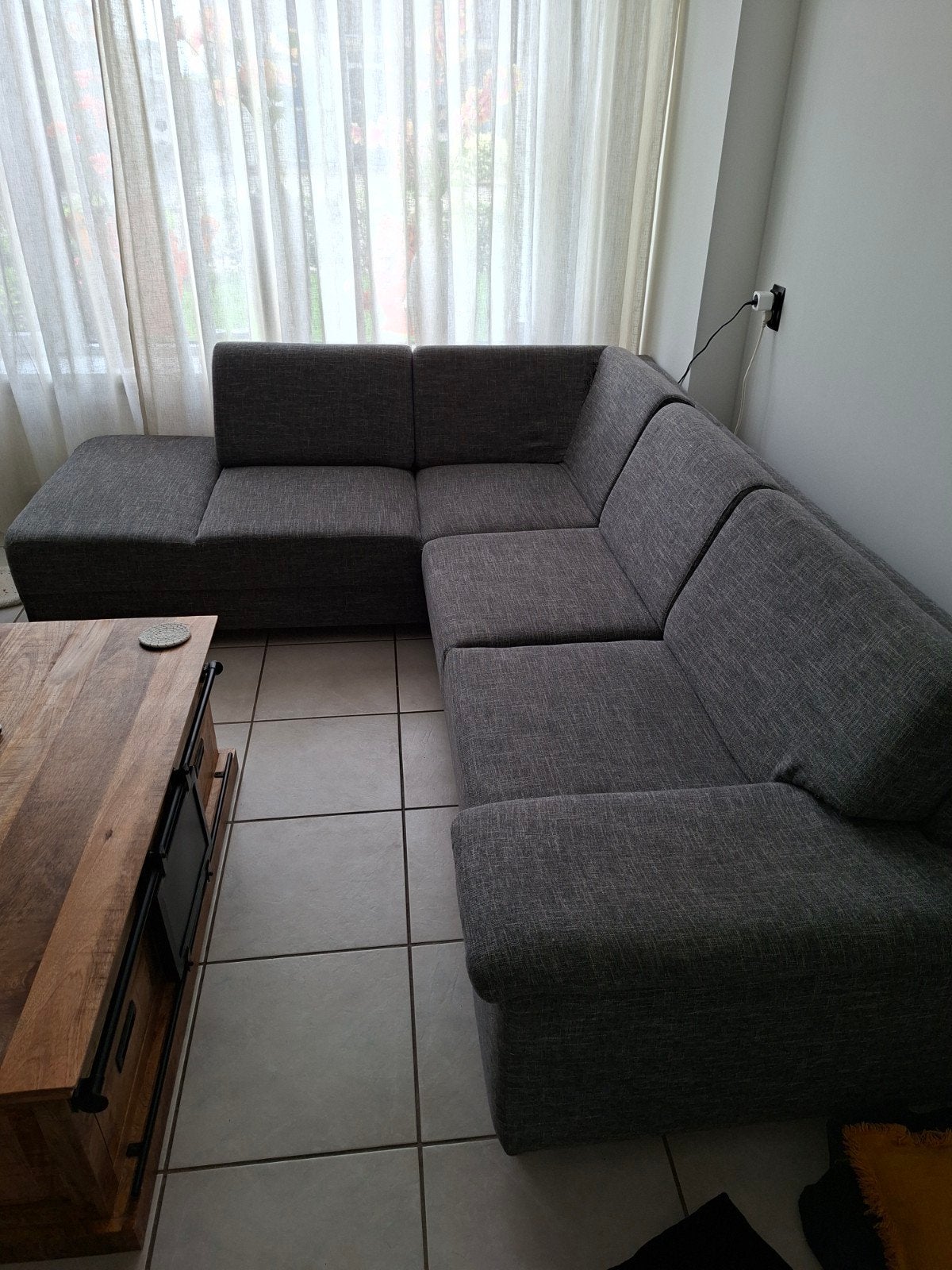 Hoekbank gebruikt., Huis en Inrichting, Ophalen, Gebruikt