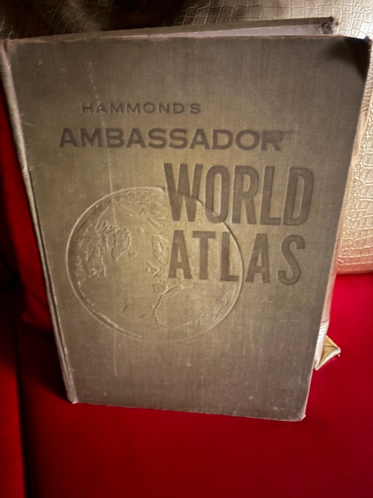 Hammond's Ambassador Wereldatlas - Vintage Editie, Gelezen, Overige atlassen, Ophalen of Verzenden, 1800 tot 2000