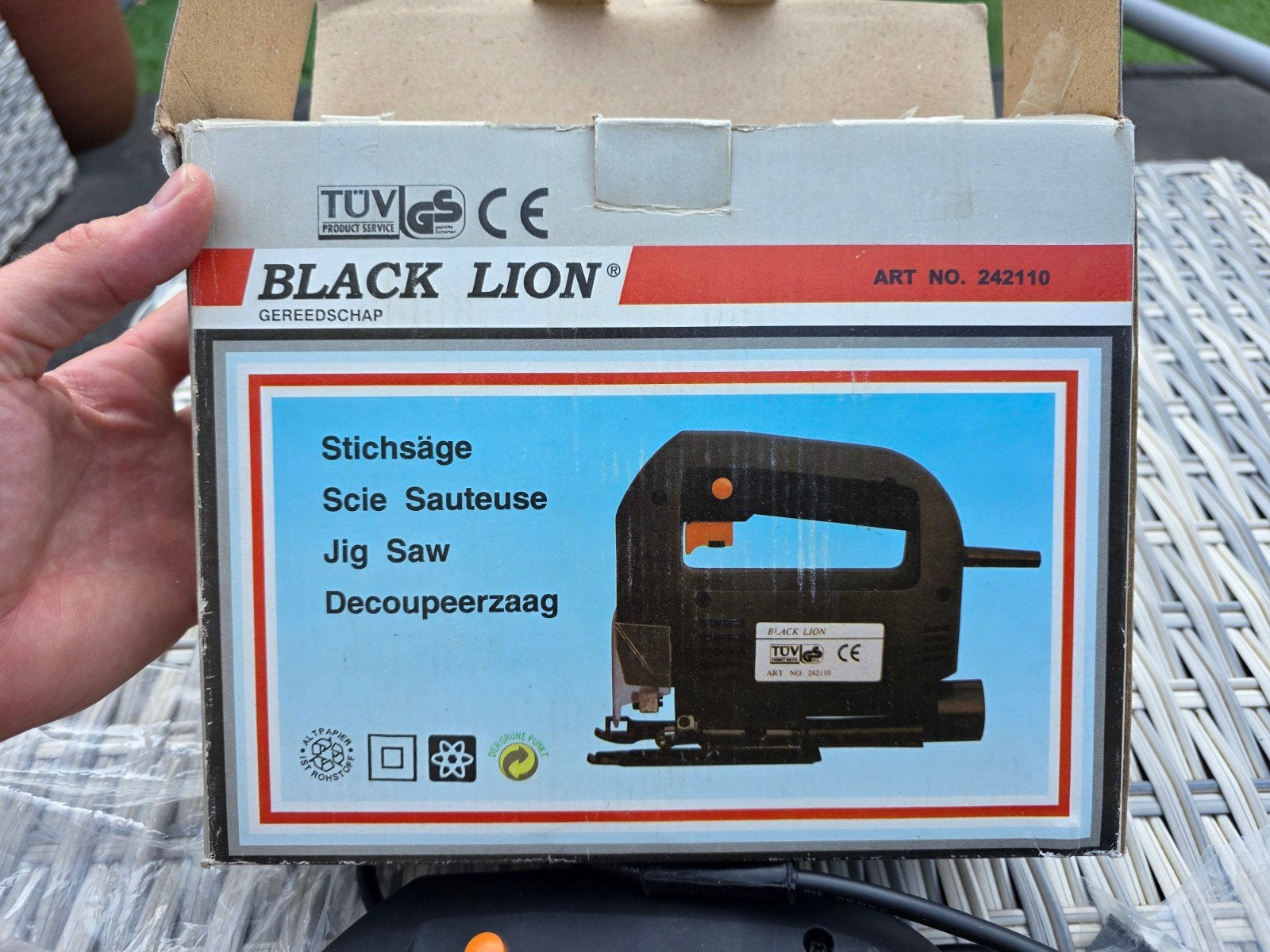 Black Lion Decoupeerzaag, Doe-het-zelf en Verbouw, Gereedschap | Zaagmachines, Ophalen of Verzenden, Minder dan 600 watt, Decoupeerzaag