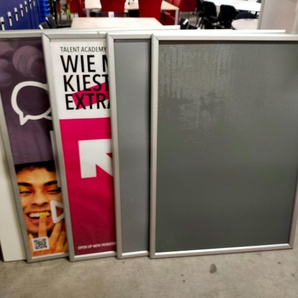 Kliklijst klikbord Presentatie bord 124x89 cm hxb, Ophalen, Gebruikt, Hout
