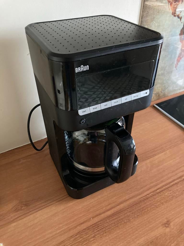 BRAUN PurAroma 7 KF7020 Koffiezetapparaat - 1.5L - Zwart, Ophalen, 10 kopjes of meer, Koffiemachine, Gemalen koffie