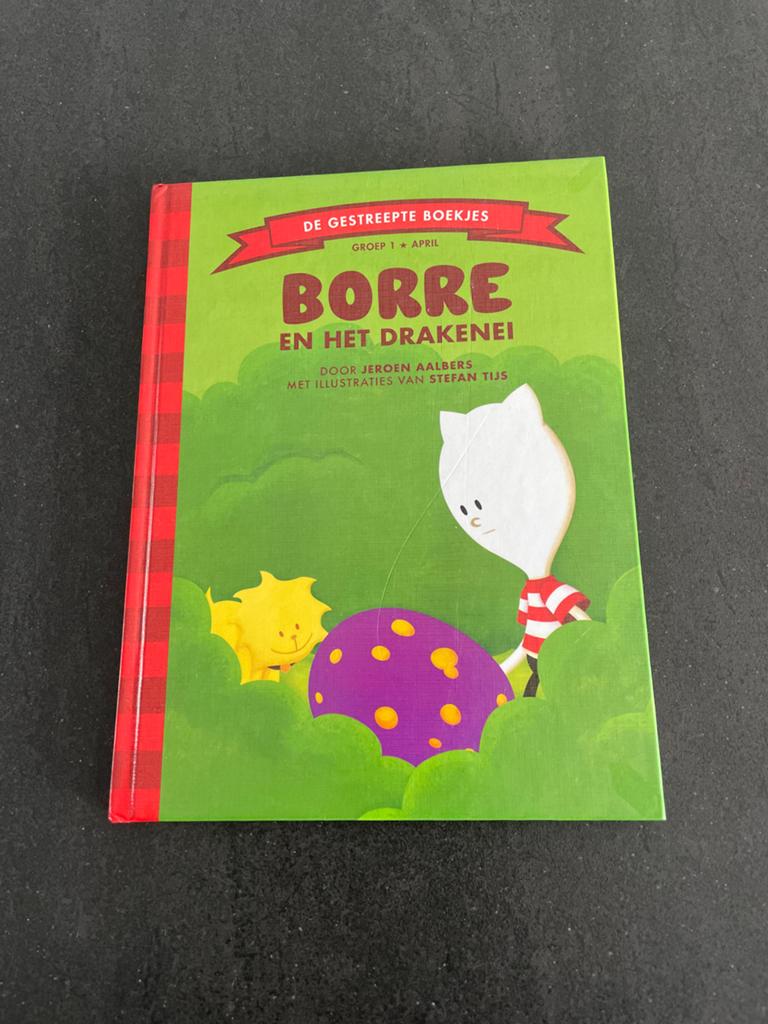 Borre en het Draken-ei - De gestreepte boekjes, Boeken, Ophalen, Zo goed als nieuw, 3 tot 4 jaar
