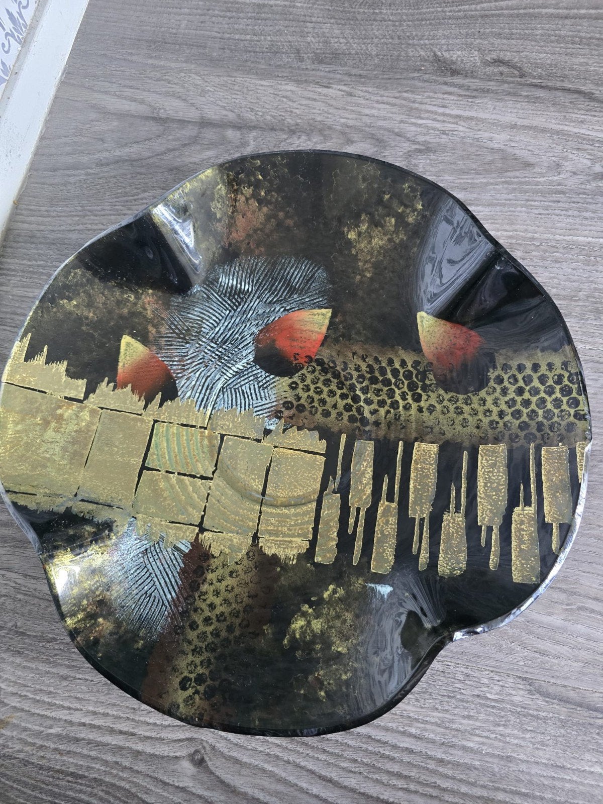 Exclusieve handgemaakte glazen design sierschaal -Sampaguita, Antiek en Kunst, Ophalen