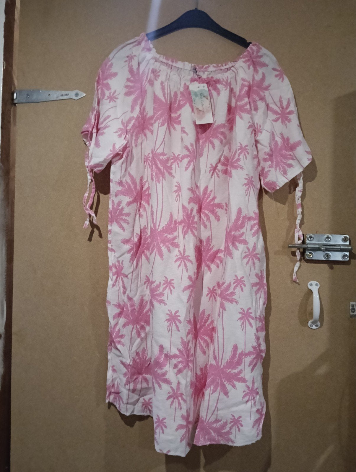 Jurkje met palmboompjes, Maat 46/48 (XL) of groter, Nieuw, Ophalen of Verzenden, Roze
