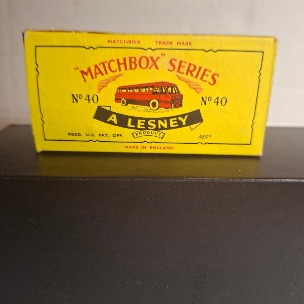 Matchbox Lesney # 40 B SCARCE empty C box Leyland tiger bus, Verzenden, Gebruikt, Bus of Vrachtwagen