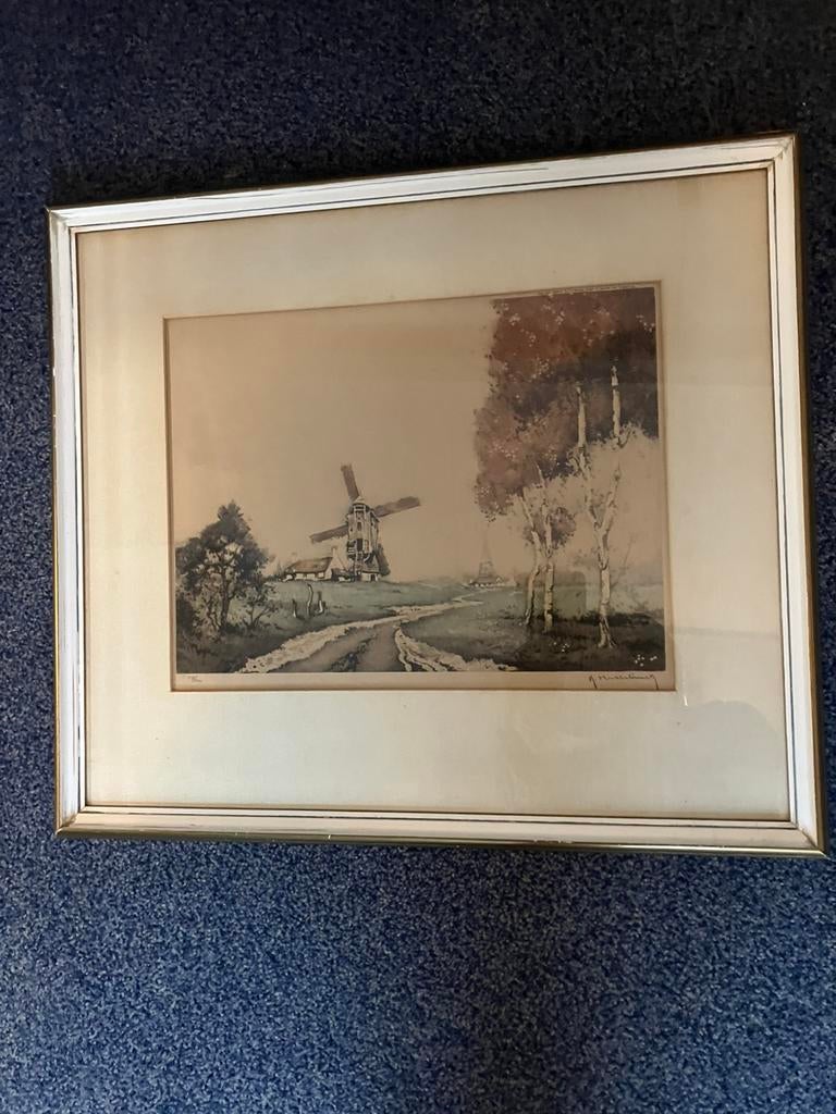Roger Hebbelinck ets, Antiek en Kunst, Kunst | Etsen en Gravures, Ophalen of Verzenden