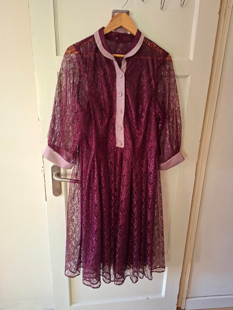 Miss Candyfloss lace overcoat, 2XL, paars/aubergine, Kleding | Dames, Paars, Maat 46/48 (XL) of groter, Miss Candyfloss, Nieuw
