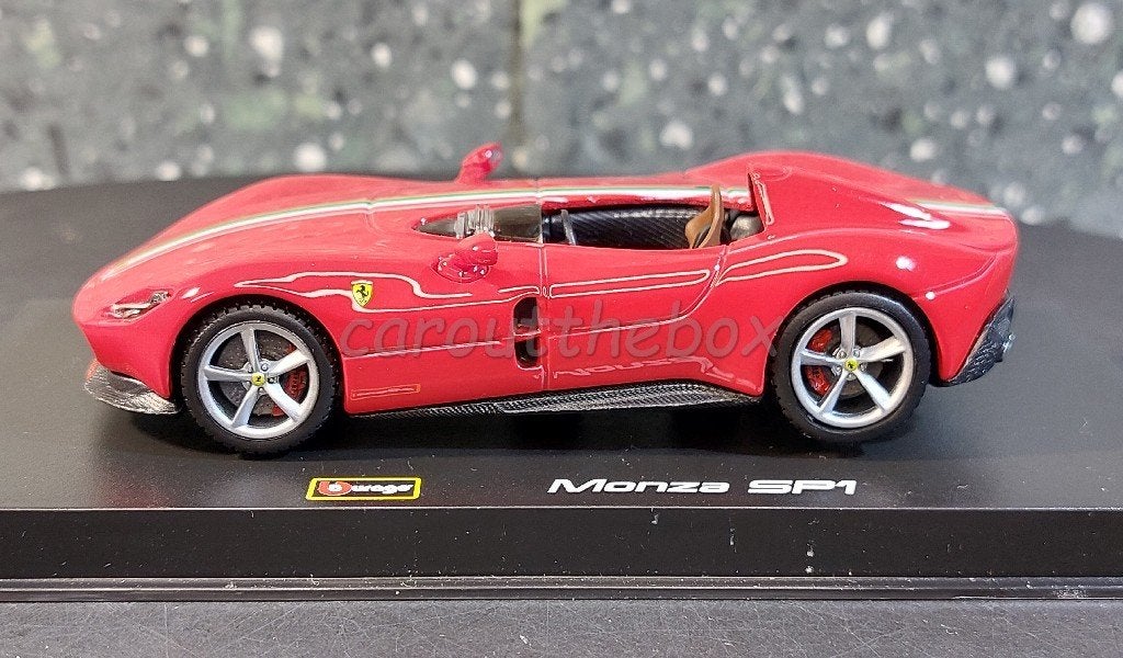 Ferrari Monza SP1 rood 1/43 Bburago B086, Verzenden, Nieuw, Auto, Overige merken