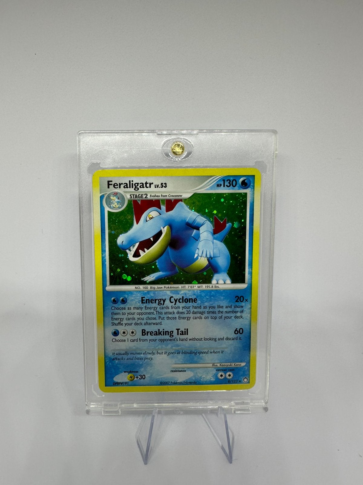 Feraligatr 8/123 Holo Rare Mysterious Treasures Pokemon, Ophalen of Verzenden, Zo goed als nieuw