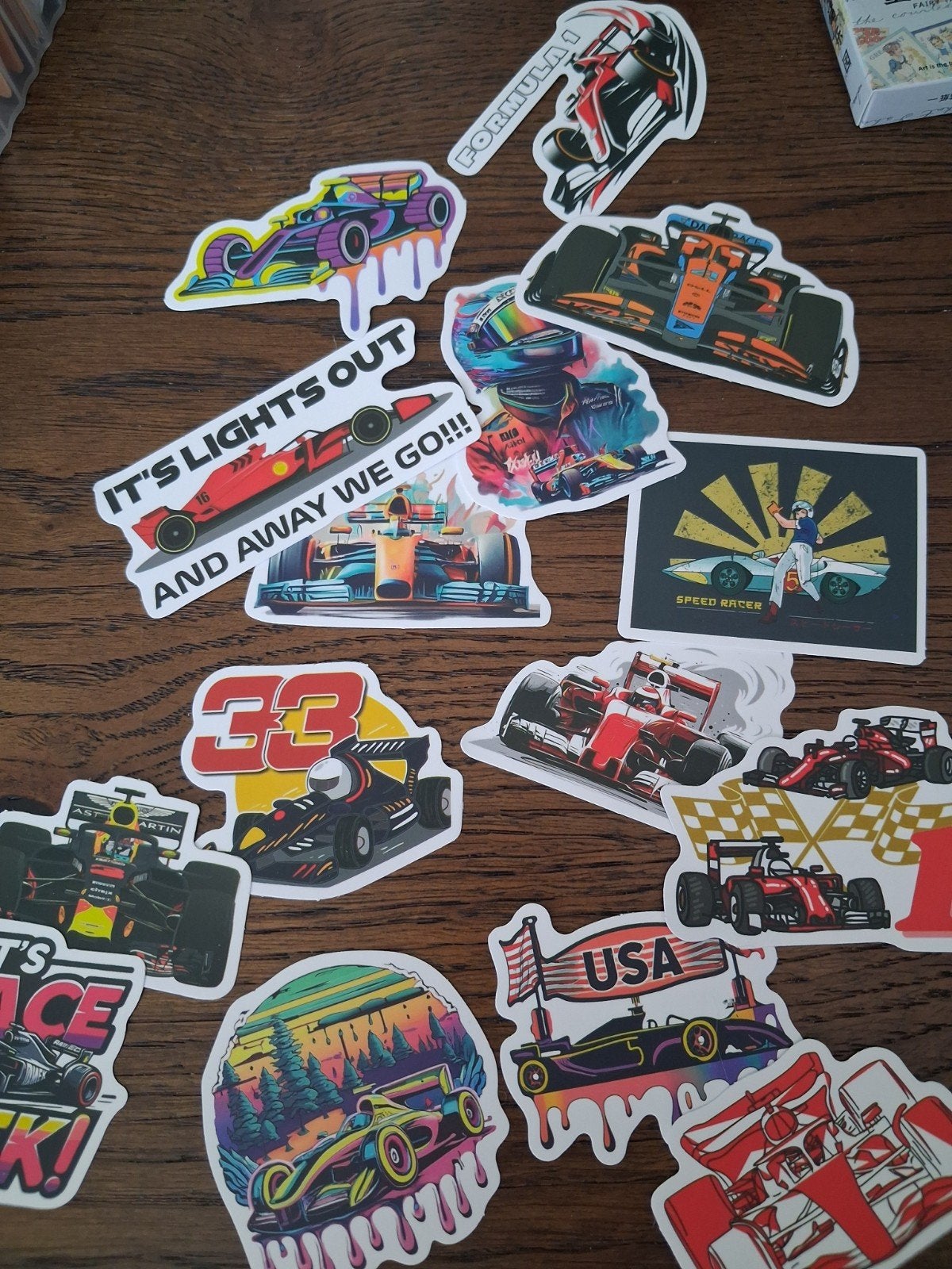 Formule 1 Sticker Set - McLaren, Ferrari, Red Bull (15 stks), Auto diversen, Ophalen of Verzenden