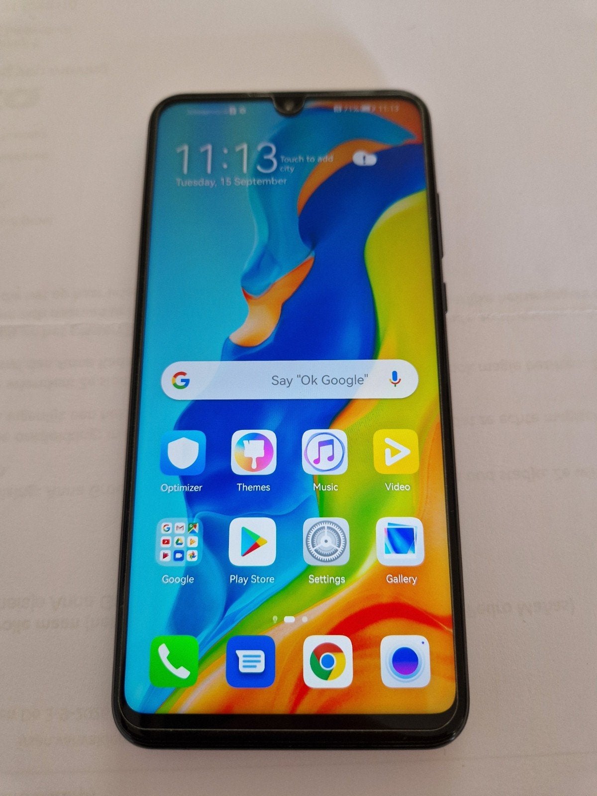 Huawei P30 lite New Edition, Ophalen, Zwart, Touchscreen, Zo goed als nieuw