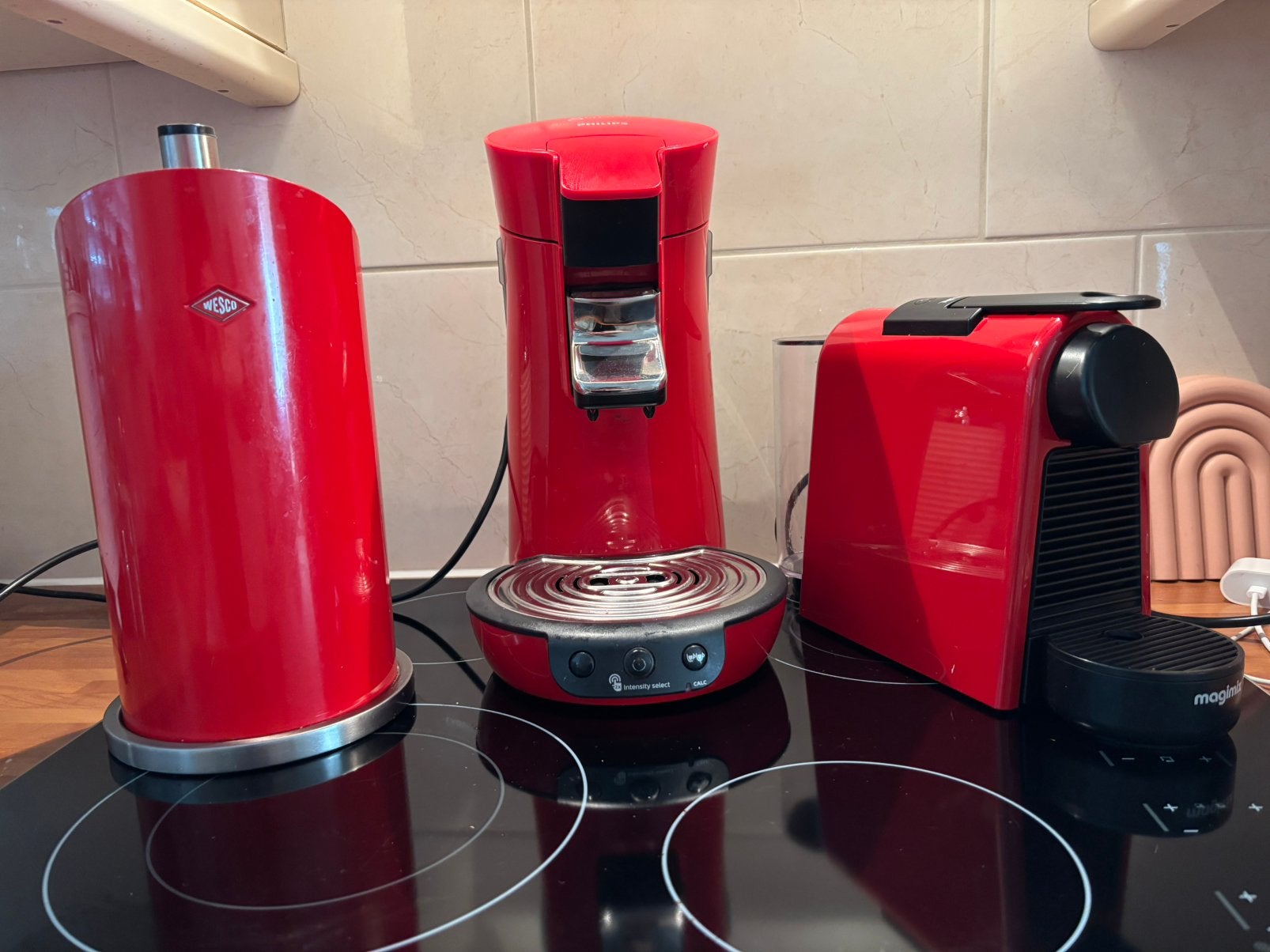 Senseo rood, Ophalen of Verzenden, Zo goed als nieuw, Koffiemachine
