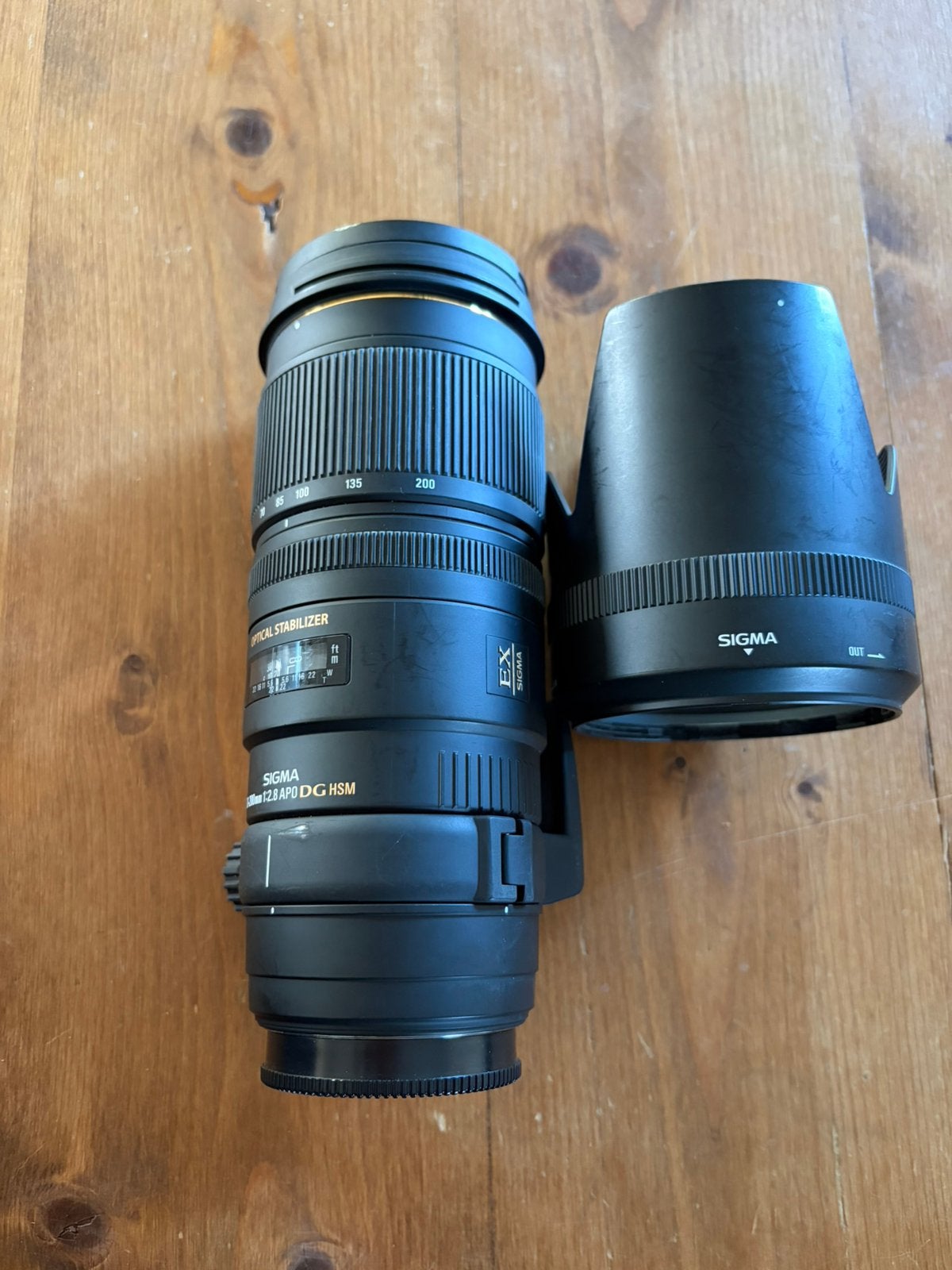 Sigma 70-200mm f/2.8 APO DG HSM telelens voor SONY A-mount, Gebruikt, Sigma, Beeldstabilisatie, Sony A-mount
